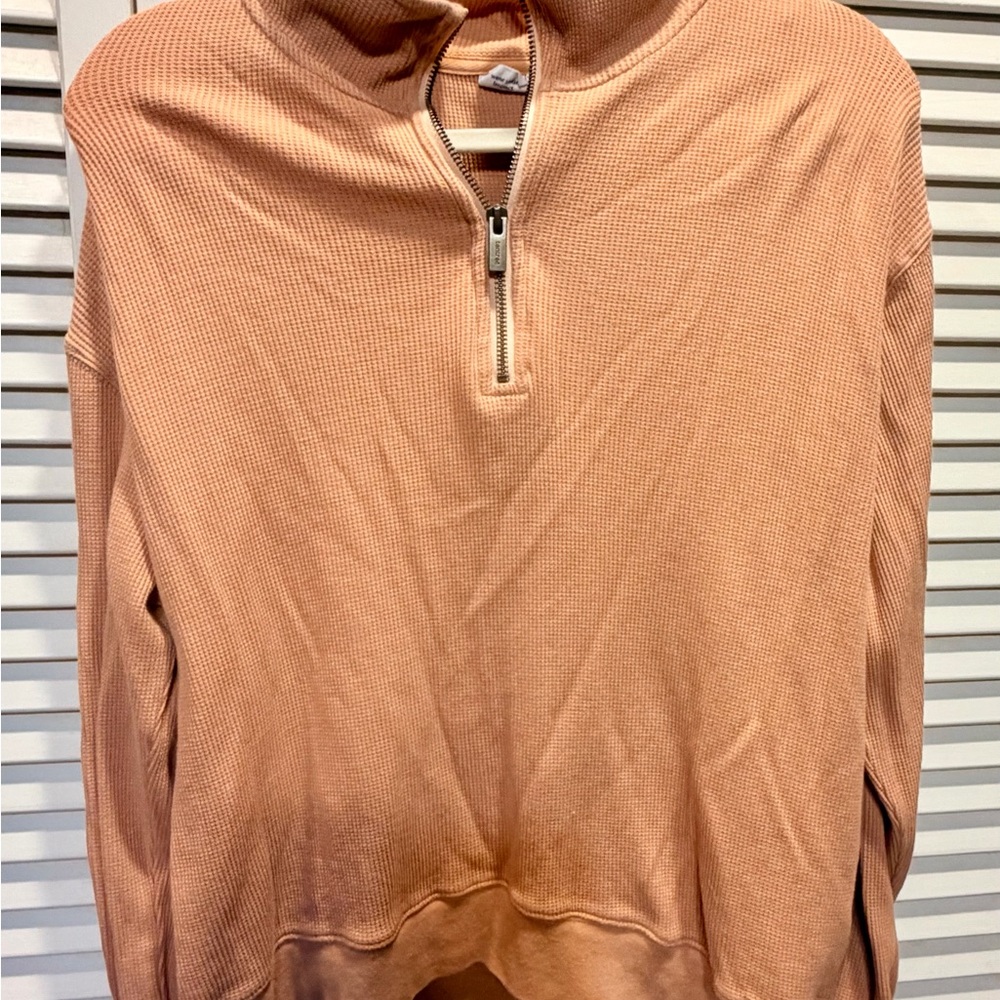 tentree Women's Coral Quarter-Zip Long Sleeve Top